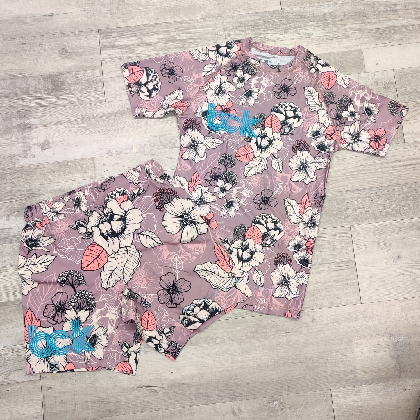 BJJ NoGI Grappling Rashguard: Flowers