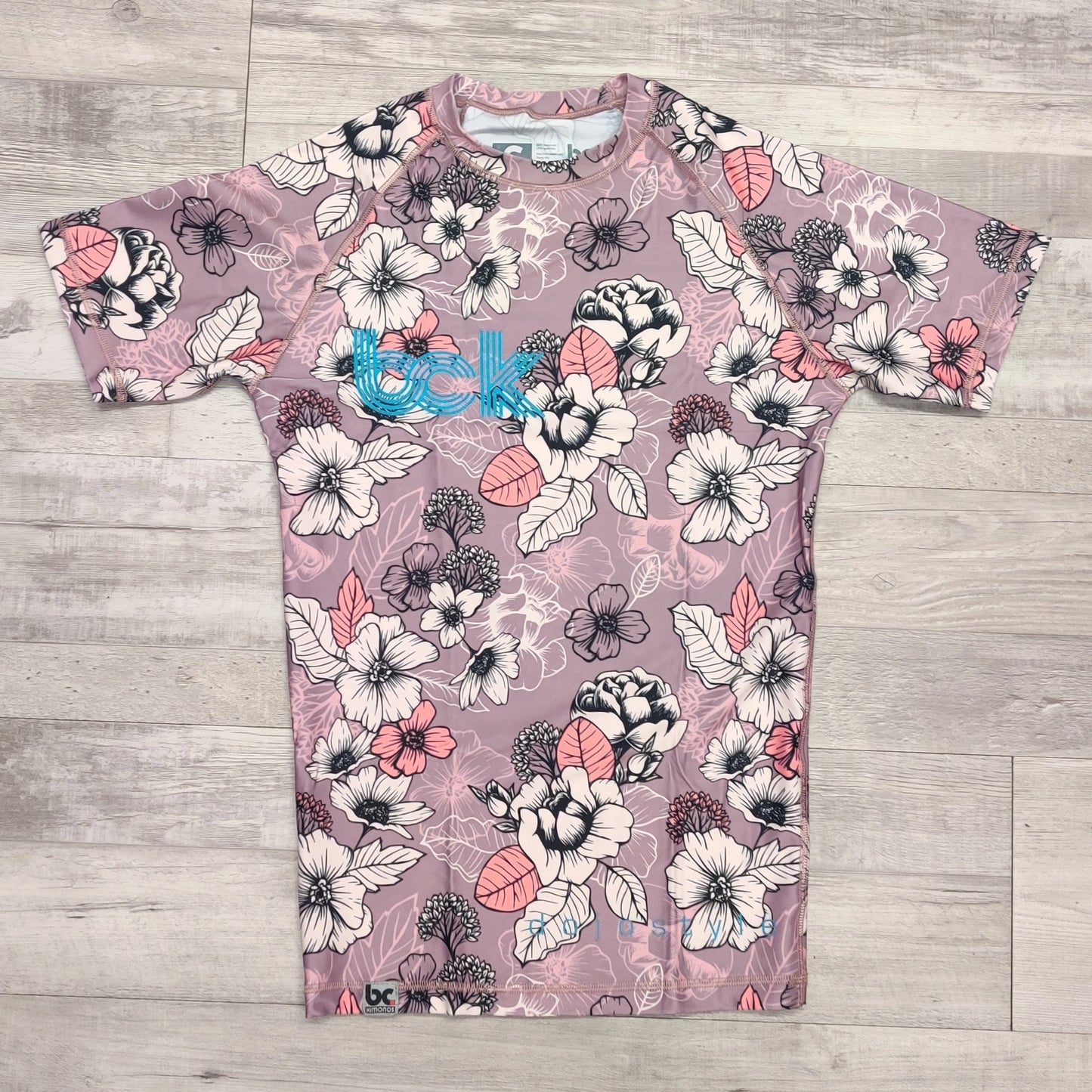 BJJ NoGI Grappling Rashguard: Flowers